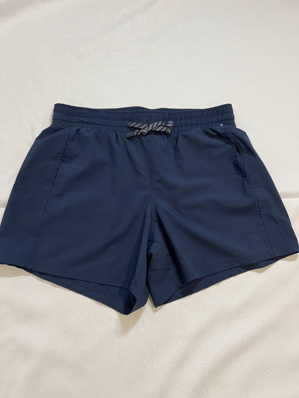 Pacific Trail Women's Navy Blue Hiking Athletic Shorts Drawstring Pockets M